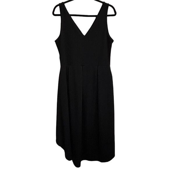 NWT 24seven Black Hi-Low Midi Dress XL V-Neck Sleeveless Party Cocktail Stretch - Picture 3 of 9
